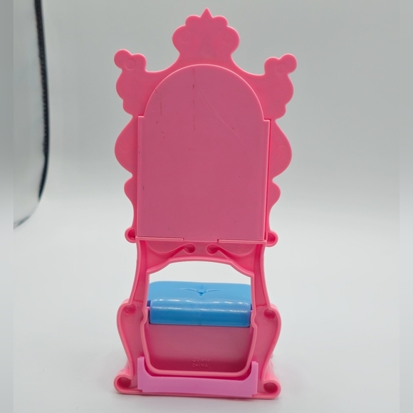 Vintage 2000s Disney Princess Cinderella Magic Mirror Vanity Bench - Picture 7 of 8